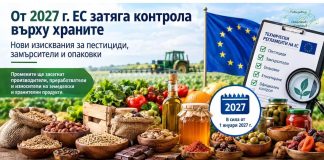 От 2027 г. ЕС затяга контрола върху храните: нови изисквания за пестициди, замърсители и опаковки